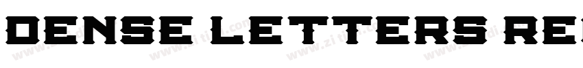 Dense Letters Regula字体转换 Dense Letters Regula字体转换